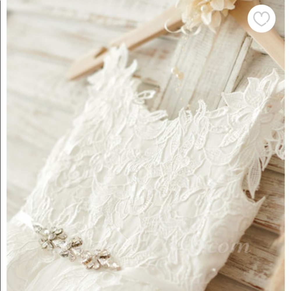 Beautiful lace flower girl dress - Picture 2 of 4